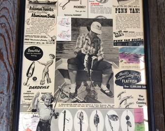 Vintage Fishing Collage #3