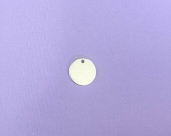 Aluminum .625" Stamping Blanks with Hole - Metal Stamping Blanks - Round - 14g - #242