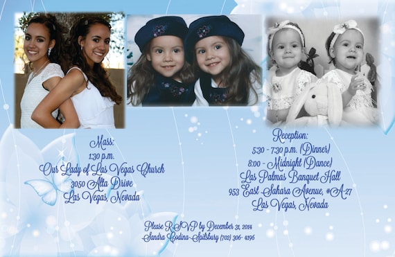 Twin Quinceanera Invites Sweet 15 Invitations Mis Quince Anos