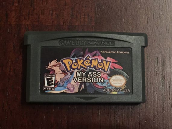 Pokemon My Ass Version Fan Made Custom Game Boy Advance Game 5107