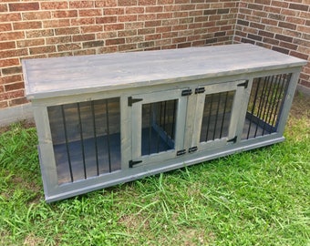 Wooden Double Dog Kennel - DIY Plans - Medium size