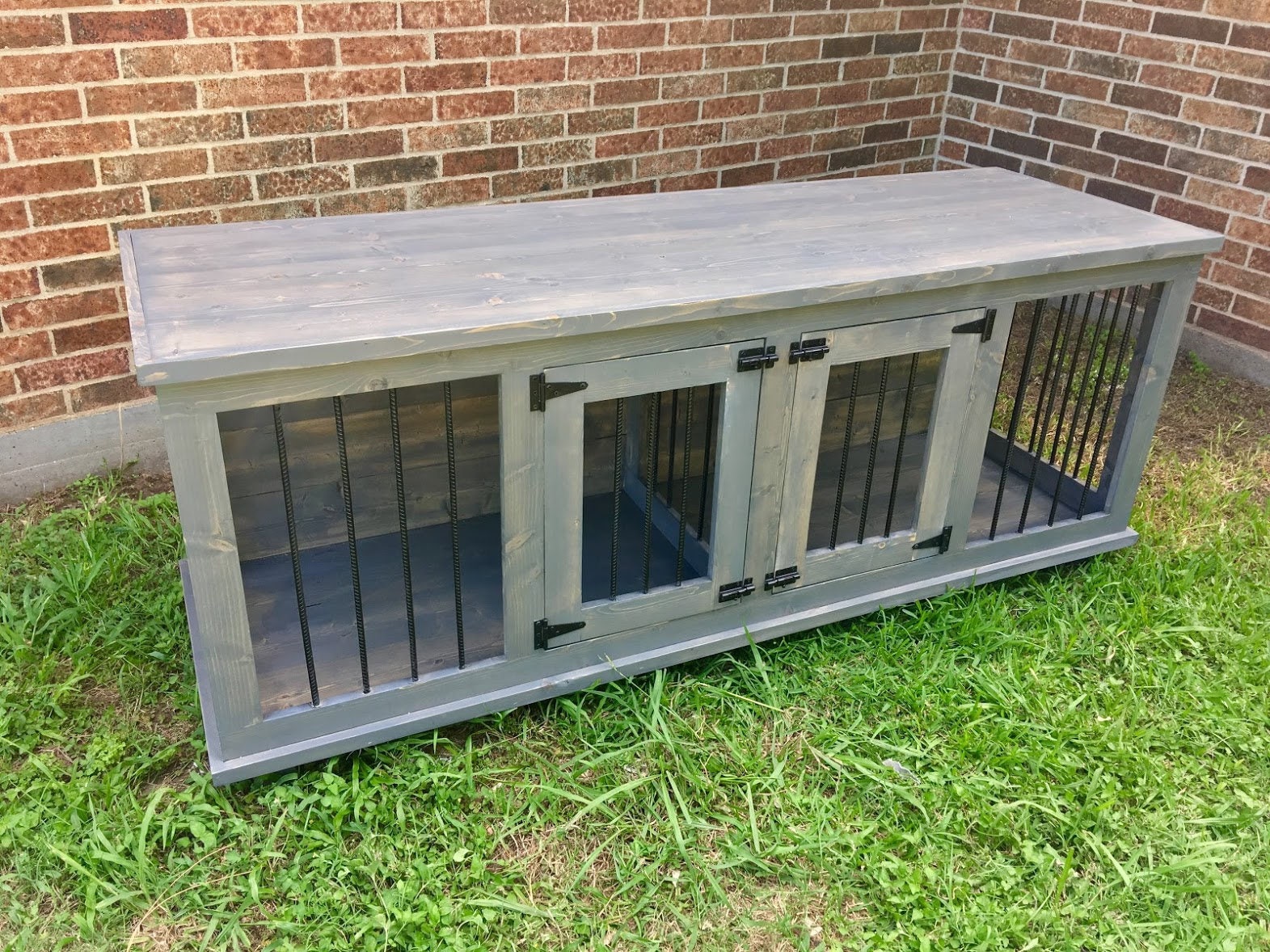 wooden double dog kennel diy plans medium size