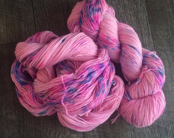 Cotton Candy Sparkle, SPARKLE Sock, 75/20/5 Superwash Merino/Nylon/Stellina (silver), SPARKLE
