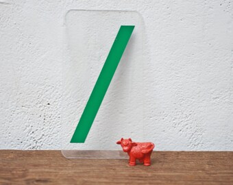 Green Marquee Backslash Sign - Plastic Letter Backslash Sign Bracket Slash Sign Vintage Marquee