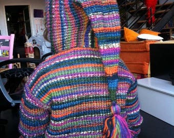 Pure Merino Wool hand knitted baby Cardigan