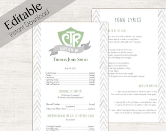 baptism program template free