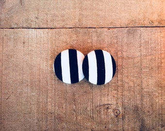 Black & White Striped Fabric