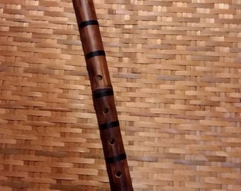 1.8 Black Burn Bamboo Shakuhachi Flute in key D
