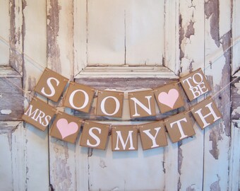 Engagement Banner, Soon to Be Banner, Engagement Party Decor, Rustic, Glitter Engagement Party, Wedding Reception, Couples Shower