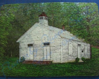 Clear Springs Presbyterian Church ACEO mini print special limited edition of 20