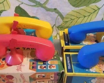 Vintage 1960s Childrens Telephone Shampoo UNUSED IN BOXES