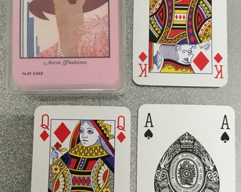 Vogue, Plastic coated playing cards. Plastic boxed.