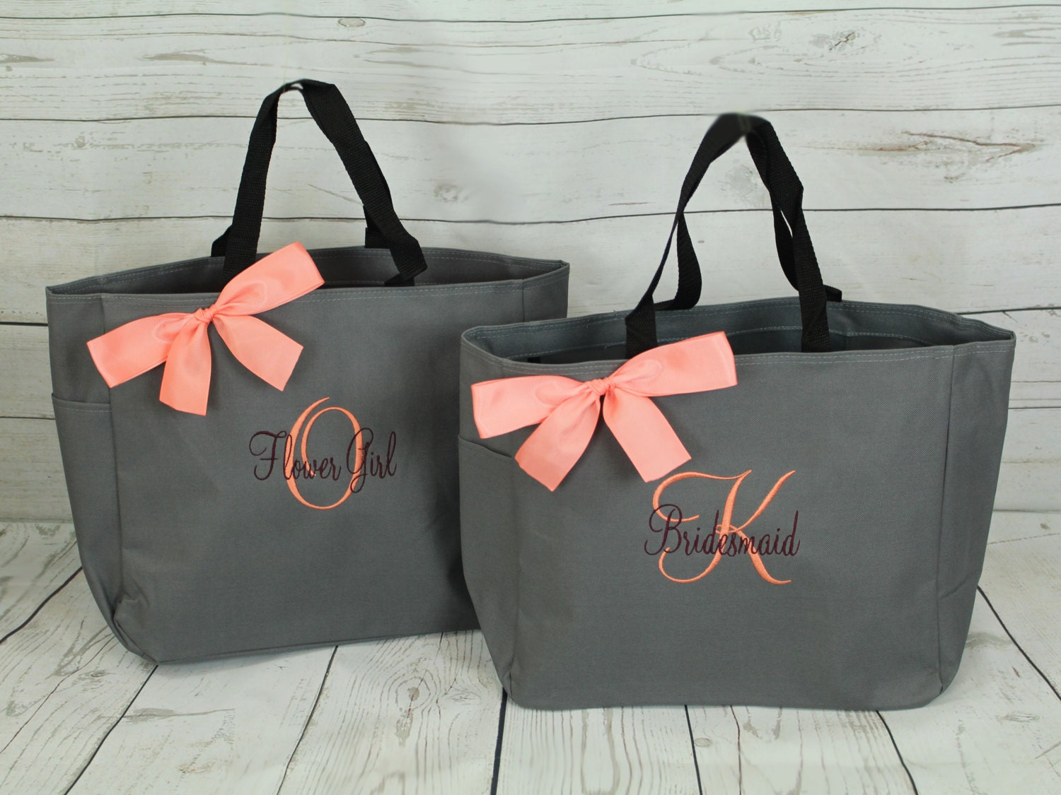 5 Personalized Tote Bag Bridesmaid Gifts Set of 5