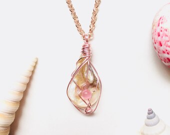 SPECIAL Pearl Abalone Shell Soothing Mermaid Necklace