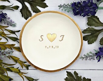 Ring Dish Personalized jewelry dish, Engagement ring dish personalized, Ring dish engagement ring holder, Engagement ring dish, Catchall
