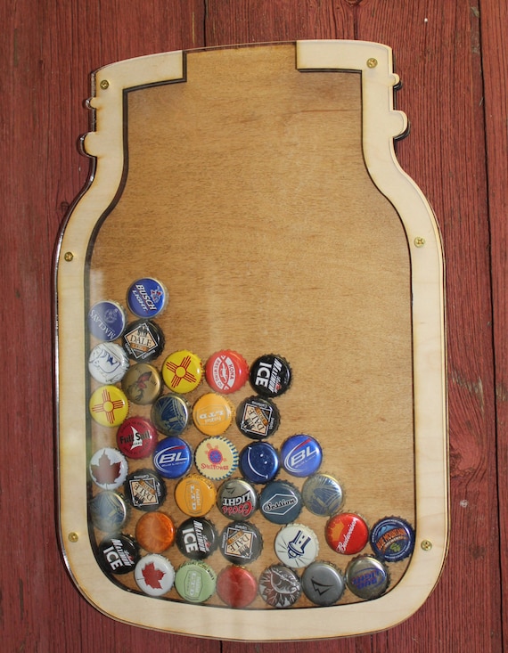 Bottle Cap Holder/Bottle Cap Display/Beer Decor/Bar