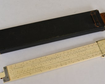 Slide Rule, Vintage Mathematics Slide Rule, Keuffel & Essler Slide Rule