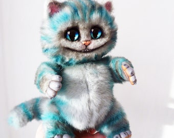 Cheshire cat, Alice in Wonderland, stuffed toy, ooak