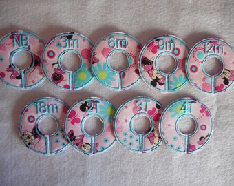 minnie mouse closet divider set