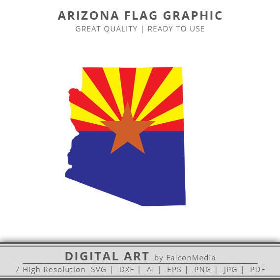 Arizona SVG Arizona Flag SVG Arizona State Outline SVG