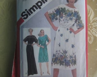 Simple Pullover Dress Pattern Simplicity 5097 Misses' Size 14