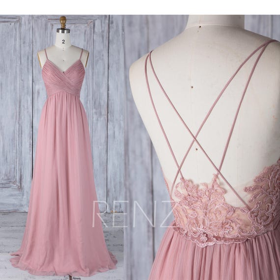 Dusty Rose Bridesmaid Dresses 4