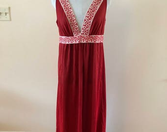 Red nightgown | Etsy