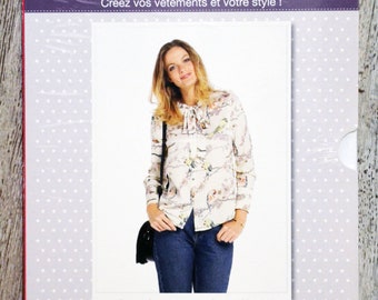 My easy sewing pattern! 24 - Ascot blouse