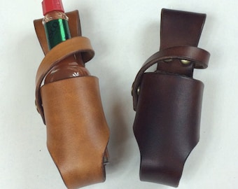 Leather Hot Sauce Holster 2oz