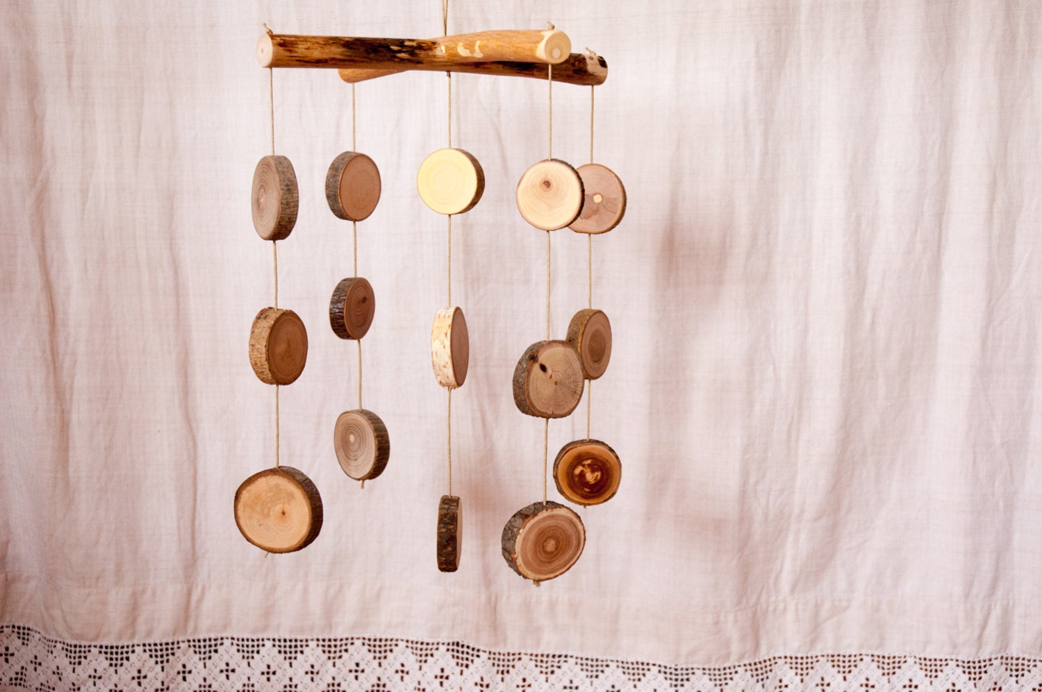 Wooden Baby Mobile/ Waldorf Wood Mobile/ Baby Mobile Boy/ Baby