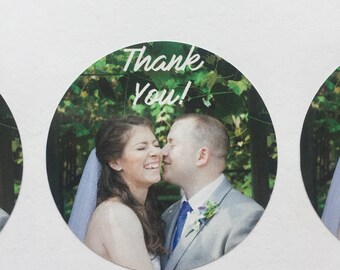 Wedding Photo Envelope Seals for Thank You Cards