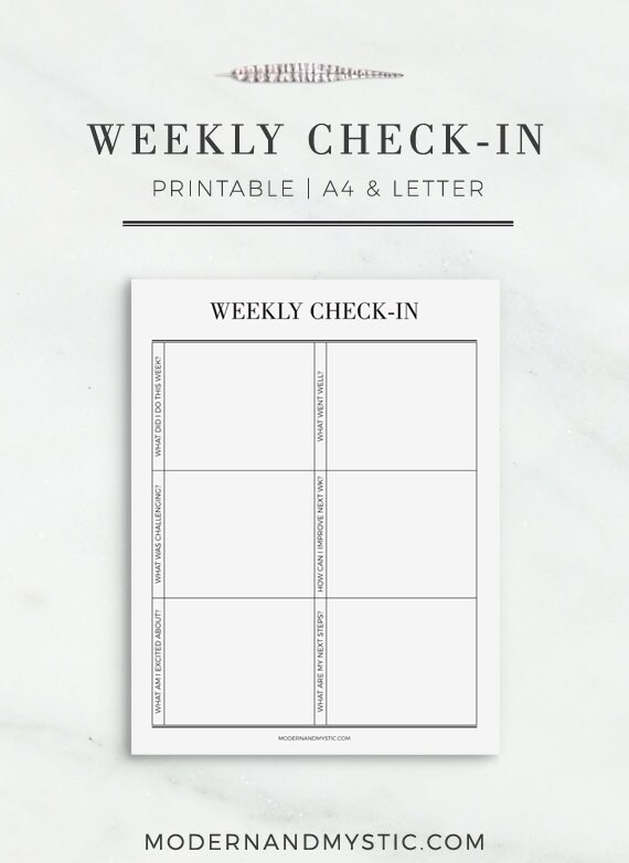 weekly review template
