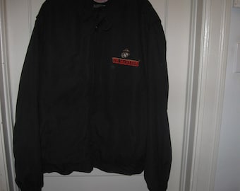 JWM Wholesale, Inc. Marines Jacket XXL Zip Front Lined Jacket Windbreaker U.S. Marines