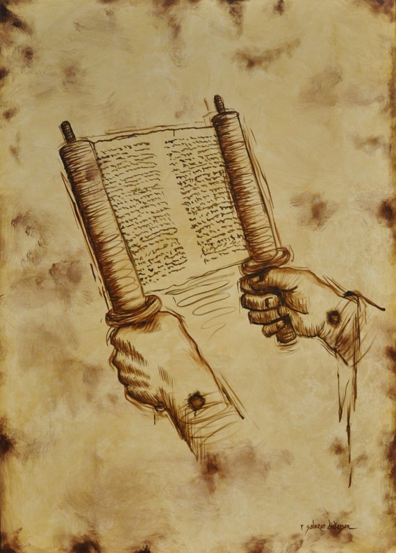 Jesus the Teacher Jesus Holding Scroll Jesus Poster Art