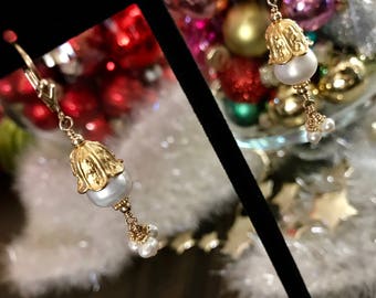 Pearl Vermeil Earrings