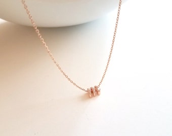 Personalized Initial Necklace, Lower case Cursive initial Necklace, Girl Gift, VERY small dainty, custom Bridesmaid Gift, mommy and me