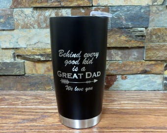 Stainless Steel Insulated Coffee Travel Mug- Custom Tumbler- Hot & Cold Drink Holder- Father's Day- Christmas- Monogrammed Office Gift