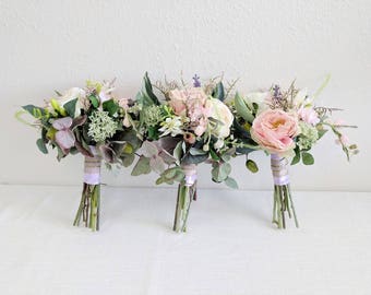 Bridesmaid Bouquet, Wedding Bouquet, Silk Flower Bouquet, Wedding Flowers, Bouquet, Flower Bouquet