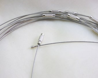 10 support wire Choker necklace
