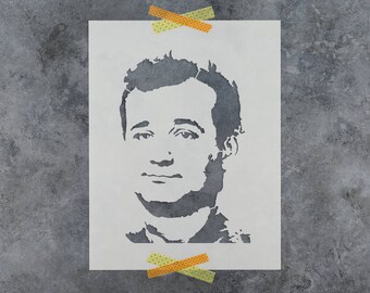 Bill Murray Stencil - Reusable DIY Craft Stencils of a Bill Murray