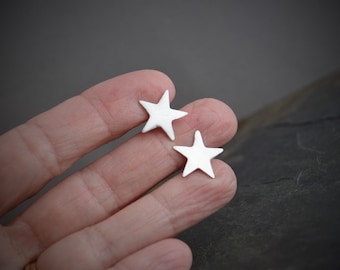 Astronomy Earrings, Star Earrings, Star Stud Earrings, Silver Star Earrings, Sterling Star Earrings, Minimalist Studs, Star Post Earrings
