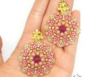 Earrings Sakura- beading pattern