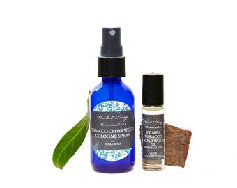 Tobacco Cedar Wood Cologne - Natural Men's Cologne - Essential Oil - Tobacco Cologne - Cologne Spray - Cedar Wood Cologne - Natural Cologne
