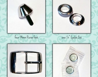 Boutique Day Purse (Changeable Cover) Hardware Kit for Signature Bags-- HK21B--FREE SHIPPING