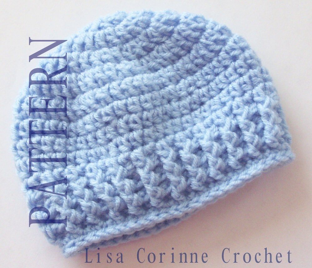 Easy Baby Hat Crochet PATTERN Baby Boyl Hats PATTERN