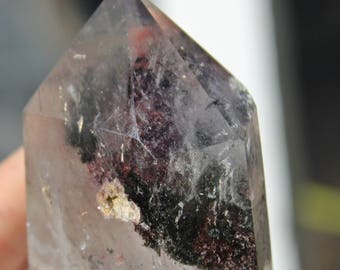 Lodolite Quartz Point, Garden Quartz Point, Crystal, Quartz Crystal, Quartz Point, Large Point, Crystal Specimen