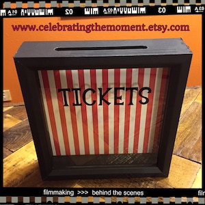 raffle box etsy raffle ticket boxes