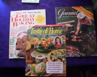 Three cooking magazines