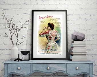 VINTAGE ADVERTISING Poster Art Old style Wall Art Wall Decor vintage wall hangings Vintage Style Yellow Poster Adorable Vintage Advertising