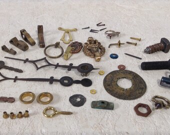 Salvaged Hardware Lot (My Current Cover Photo Lot), Steampunk Supply, Assemblage Supply, Altered Art Supply, Metal Sculpture, Craft Supply